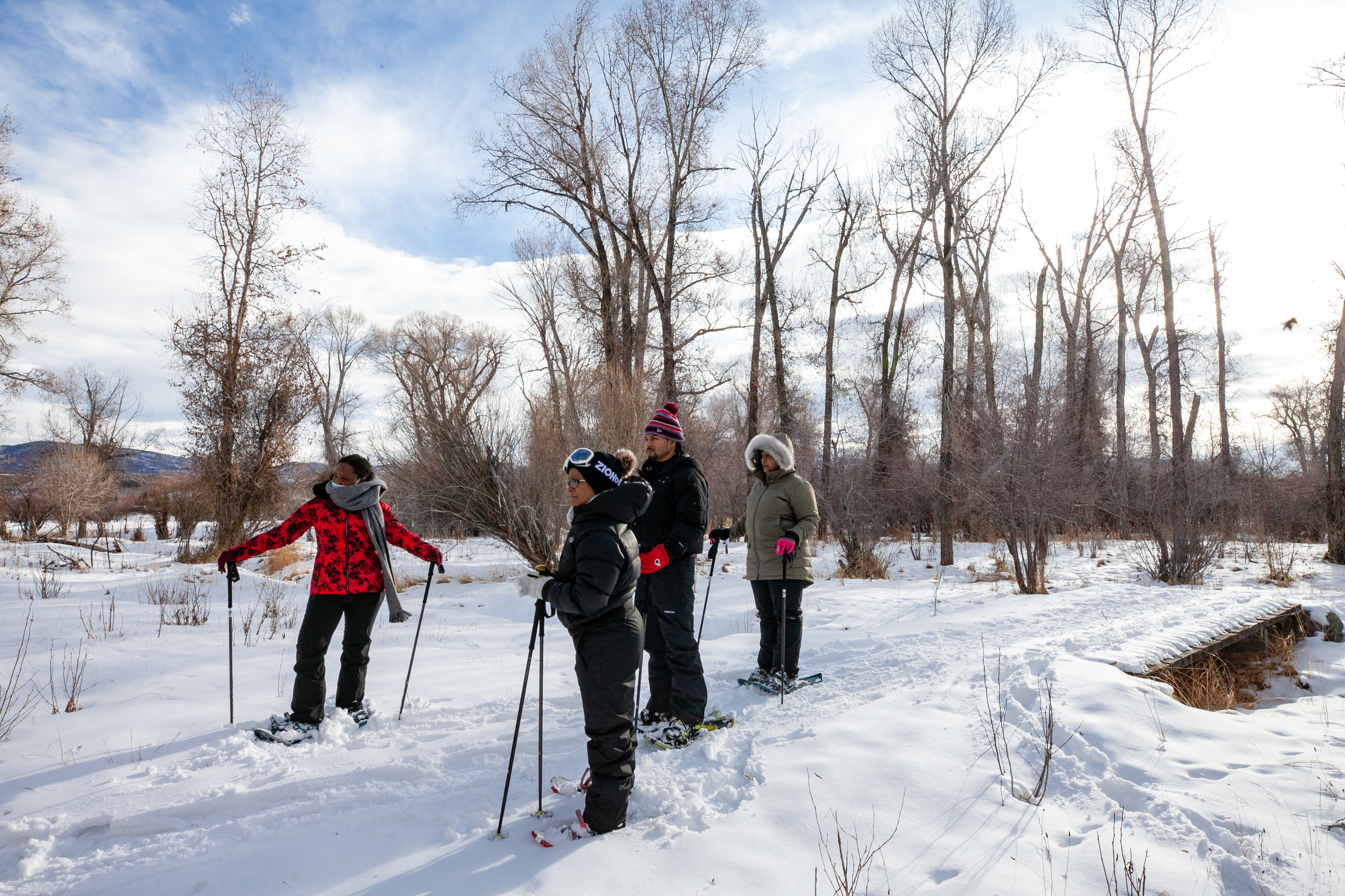 Snowshoe park city yoga adventures