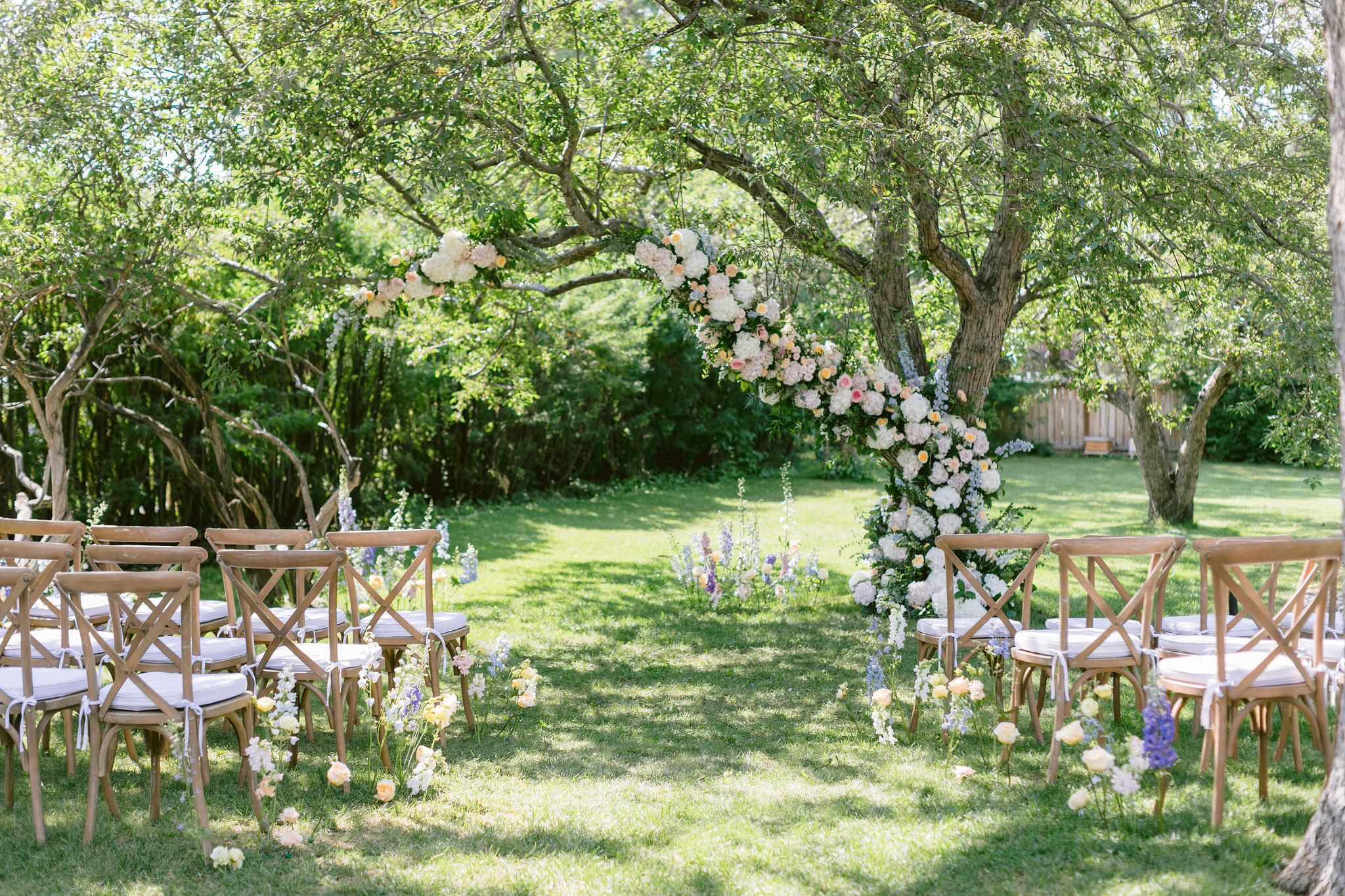 Garden Wedding at Rouge Calgary with Floral Tree Installation| Flowers ...