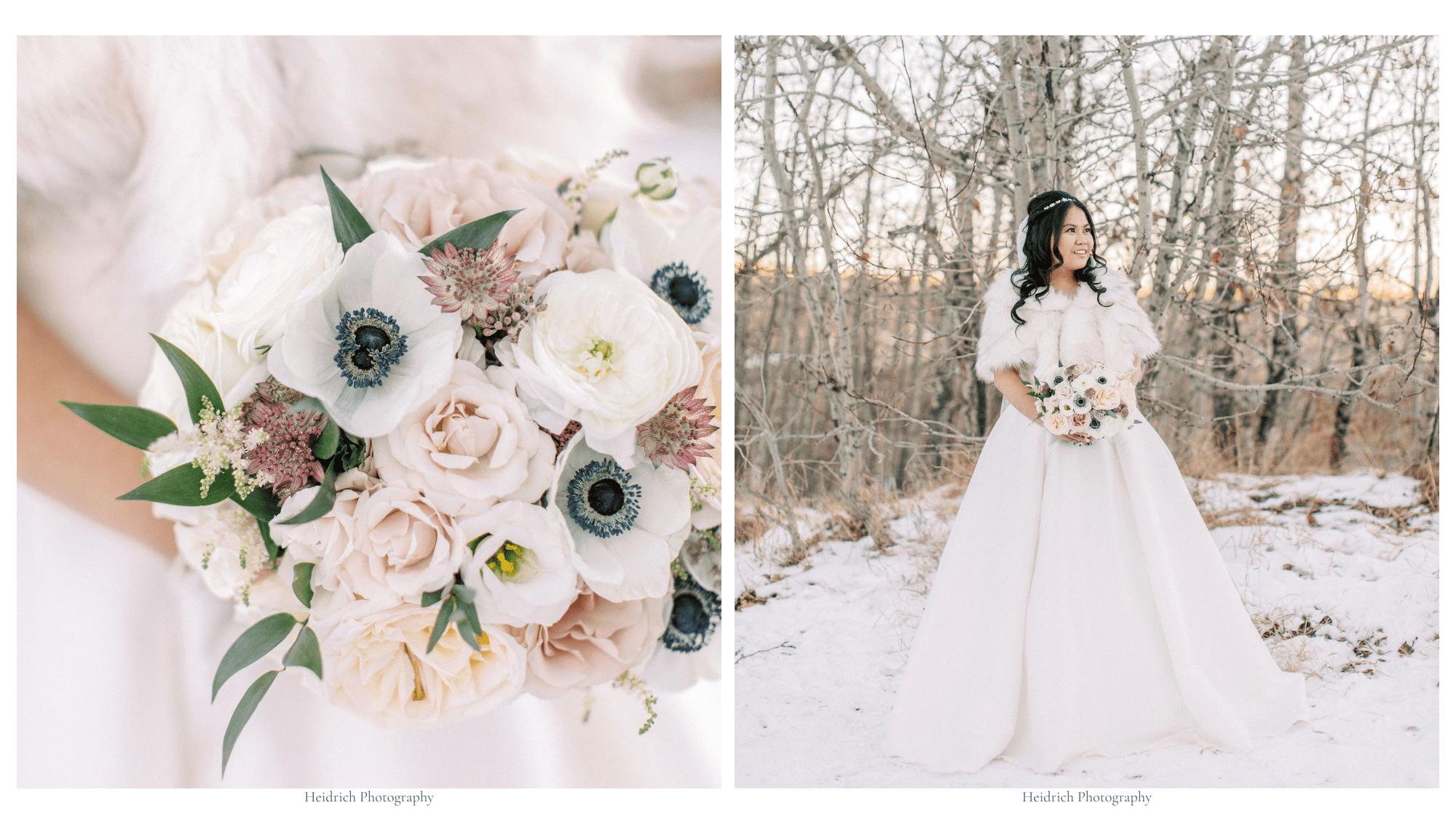 Winter Bridal Bouquets, image size:2000x1133