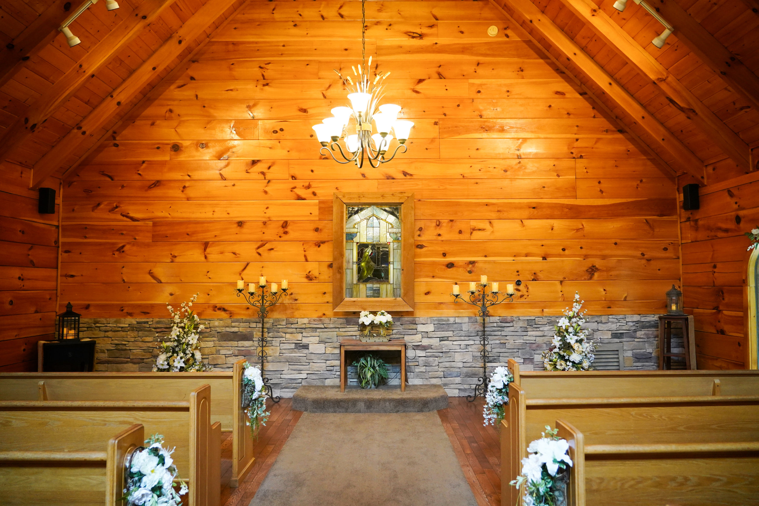 Chapel & Grounds Gatlinburg's Little Log Wedding Chapel